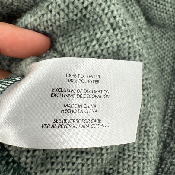 Eddie Bauer Sweater Men XL Green Fleece 1/4 Button Pullover Long Sleeve Comfy - Picture 7 of 11